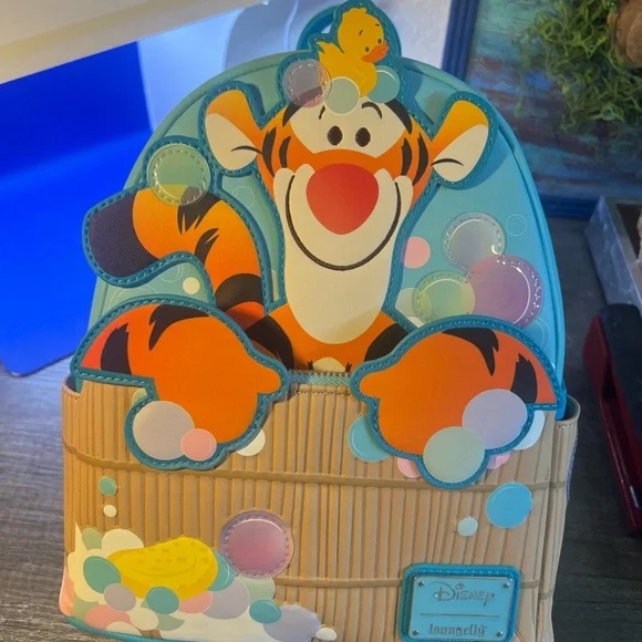 Loungefly Disney Tigger Backpack - Orange, Purple, Blue Loungefly Disney Winnie The Pooh Vampire Tigger Cosplay Mini  main image 2